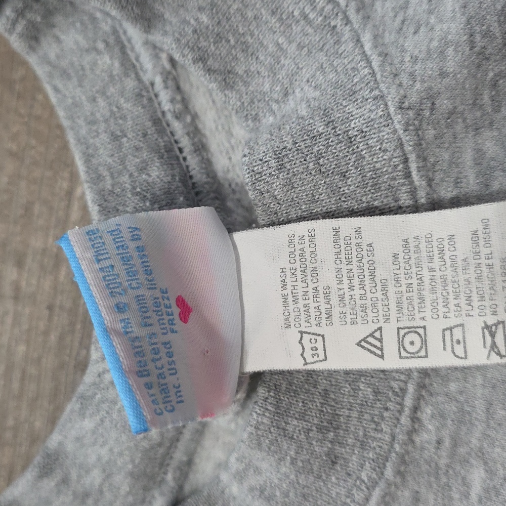 Vintage Y2K 2004 Care Bears Womens Christmas Grumpy Bear Sweatshirt Gray - Picture 7 of 9